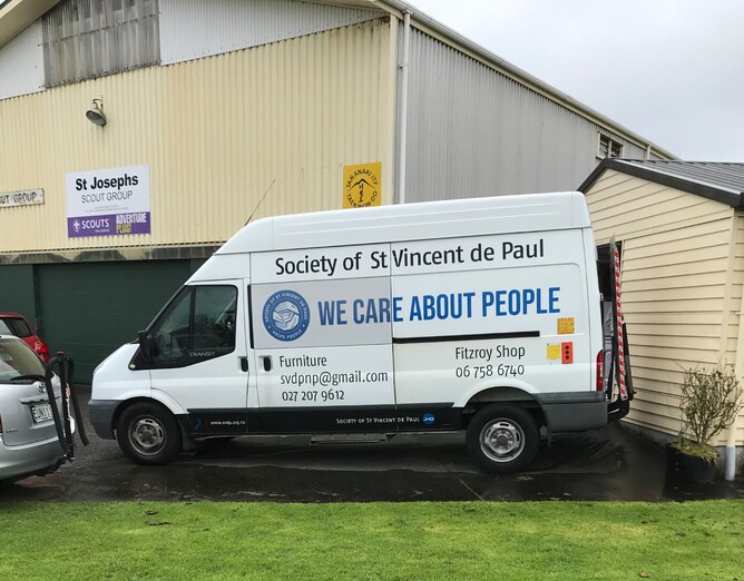 Caring in action the furniture moving army of SVDP New Plymouth